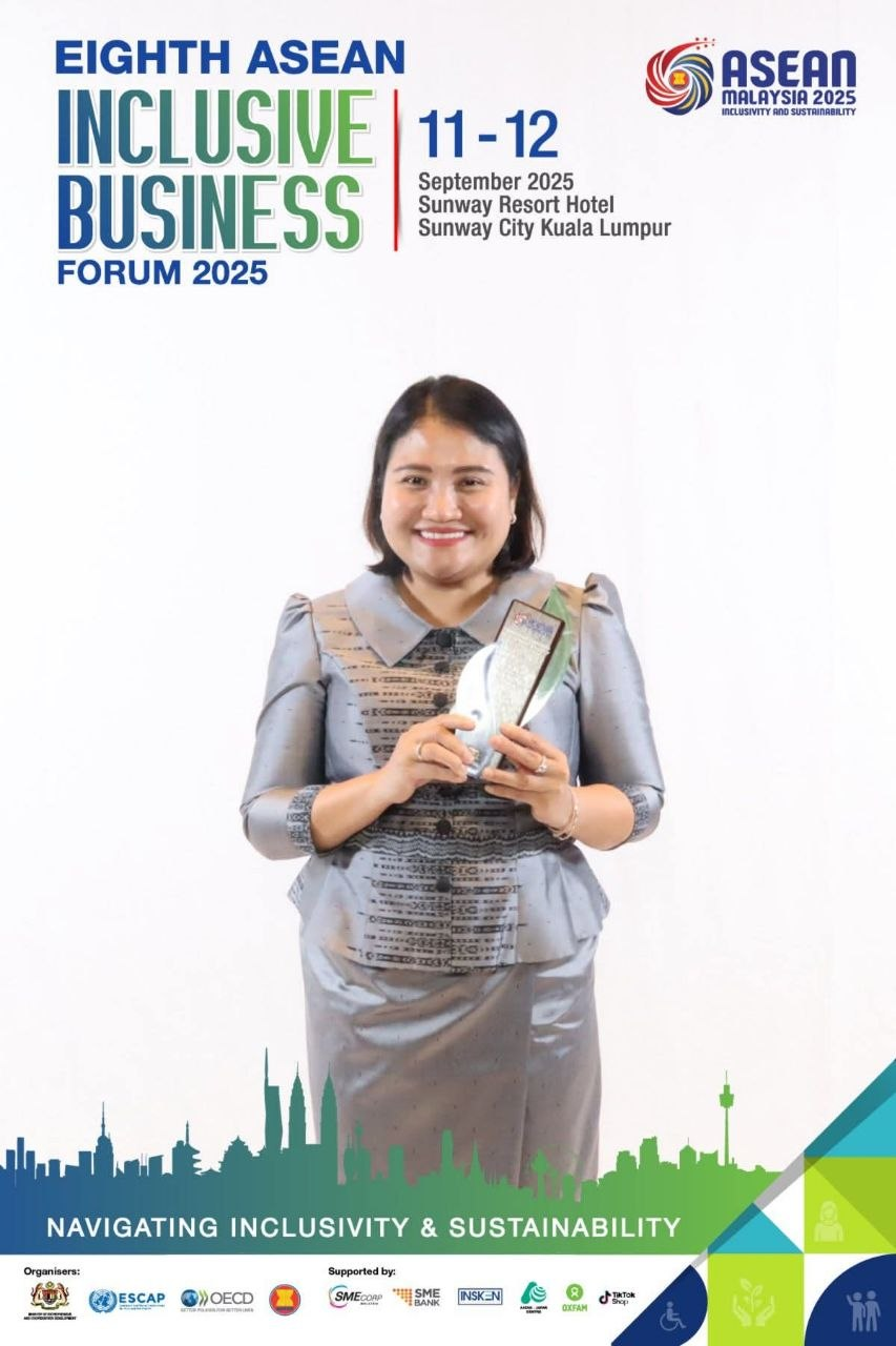 Chau Lon Molika, Founder & CEO of CSDS, at the 8th ASEAN Inclusive Business Forum 2025 in Kuala Lumpur