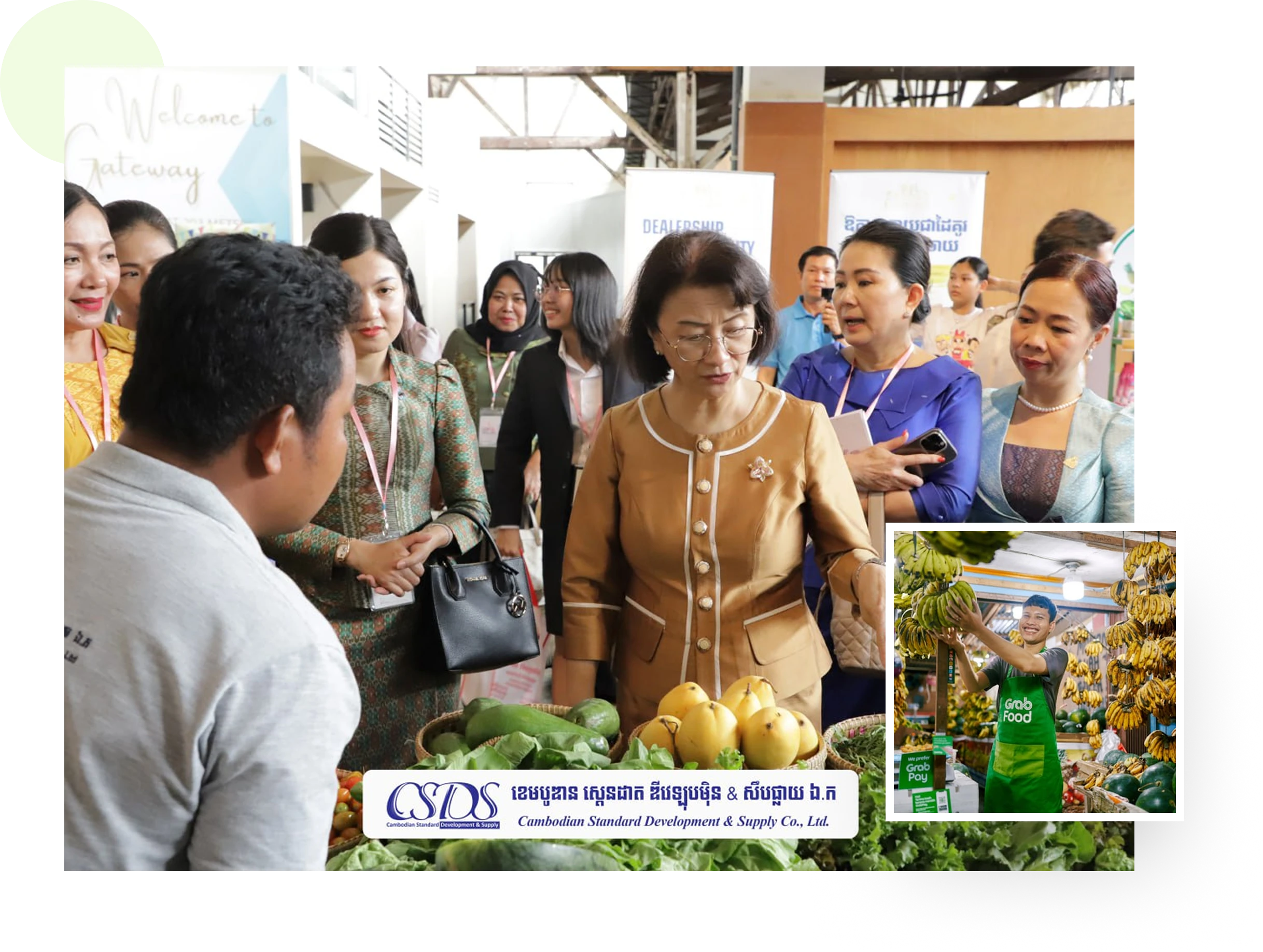 CSDS fresh produce on display at a market event