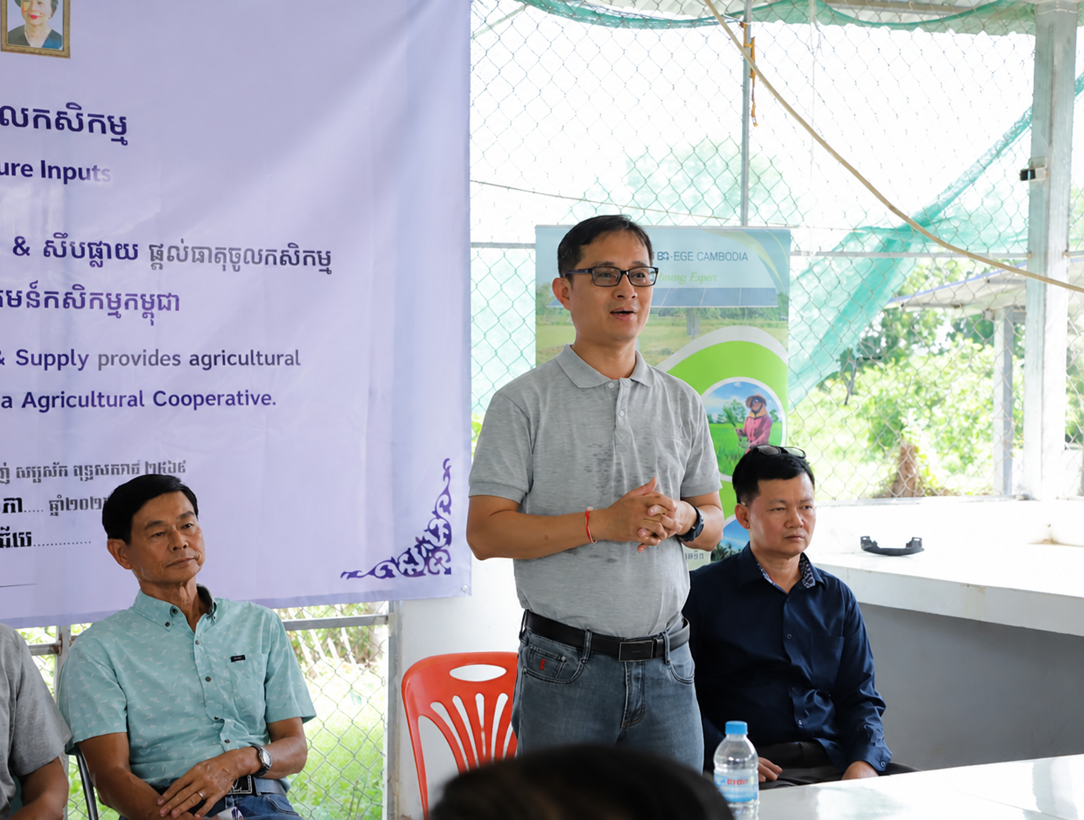 CSDS providing agricultural inputs to a Cambodia Agricultural Cooperative