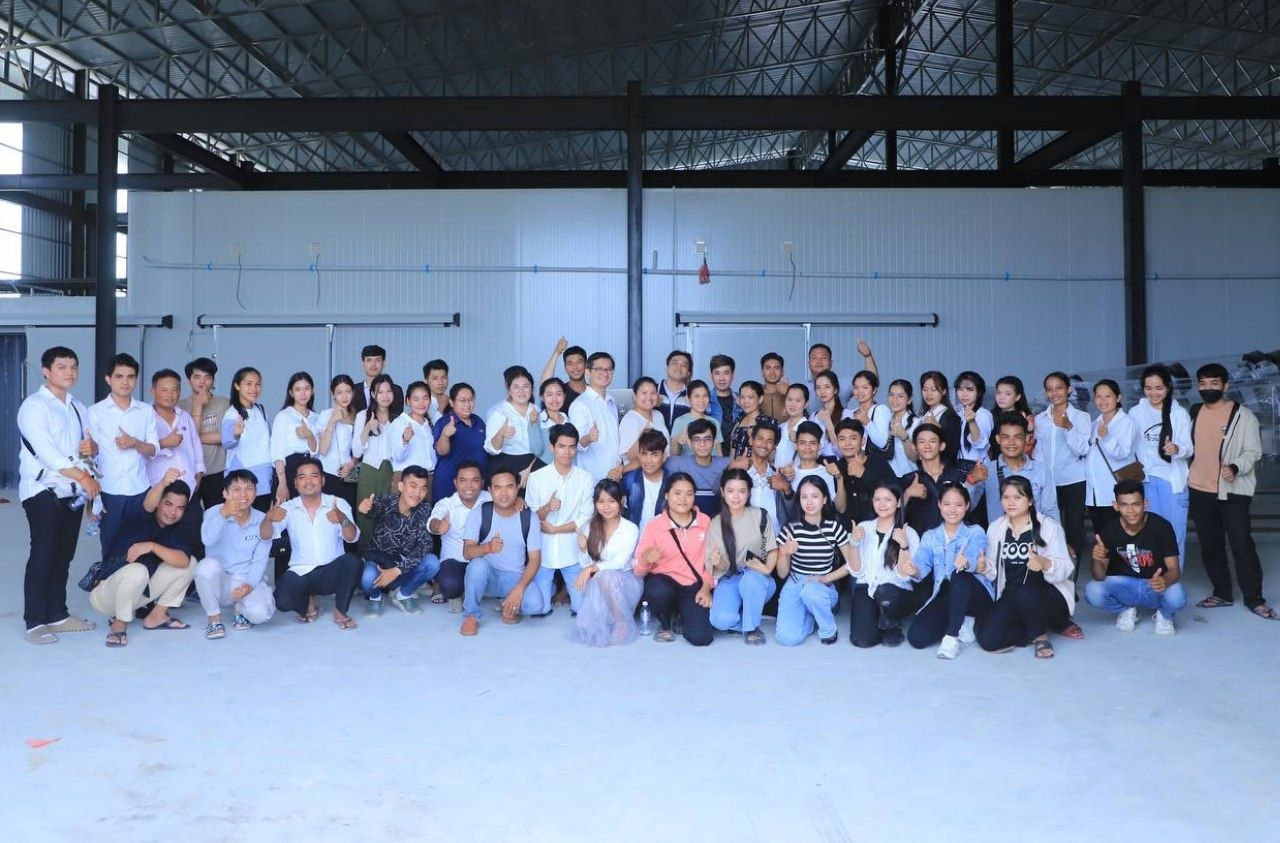 The CSDS team gathered at the company's cold-chain facility